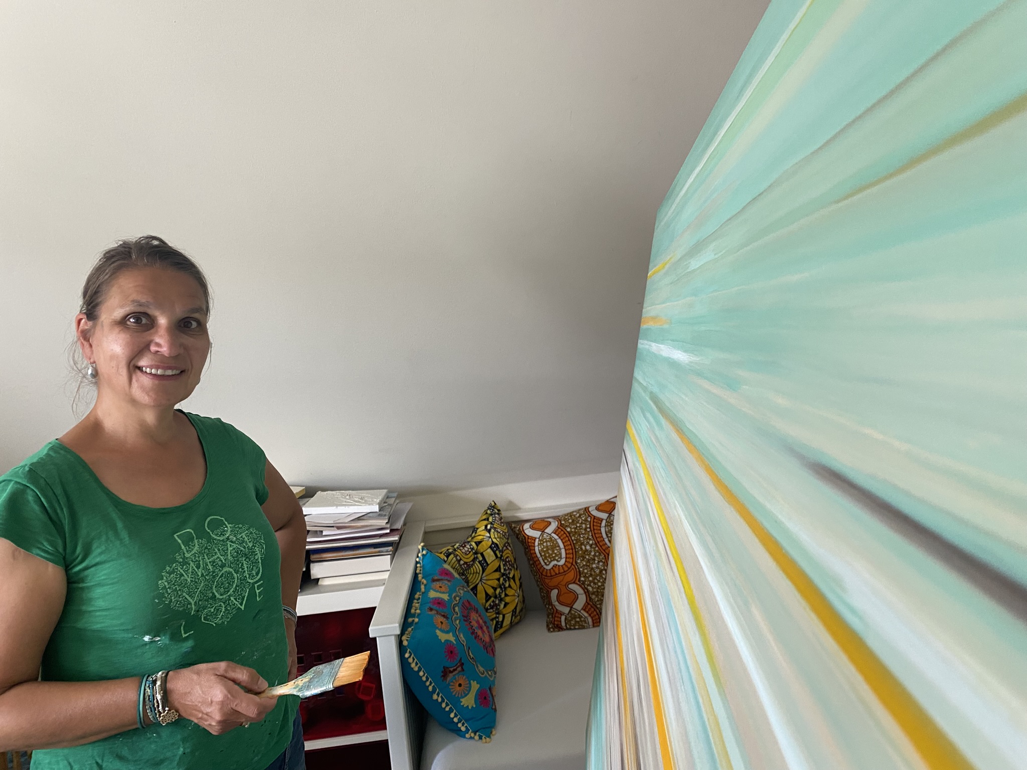 Annette Velten im Atelier